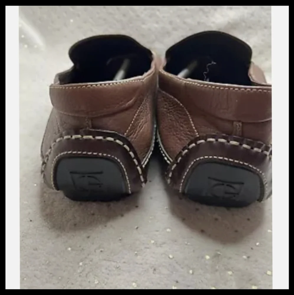 Cole Hann Venetian Dress Shoes Loafers Brown Leather Slip-On Size 11 M●
